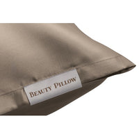 BeautyPillow Taupe satijnen kussensloop 60x70

